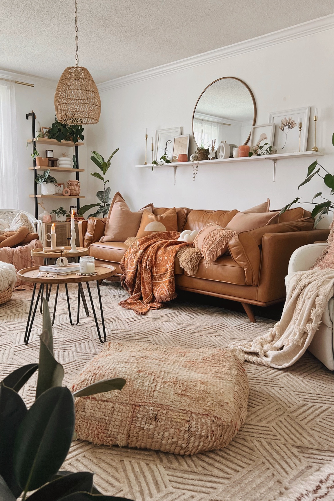 cozy modern boho living room 🫶🏼

#LTKSeasonal #LTKunder100 #LTKhome