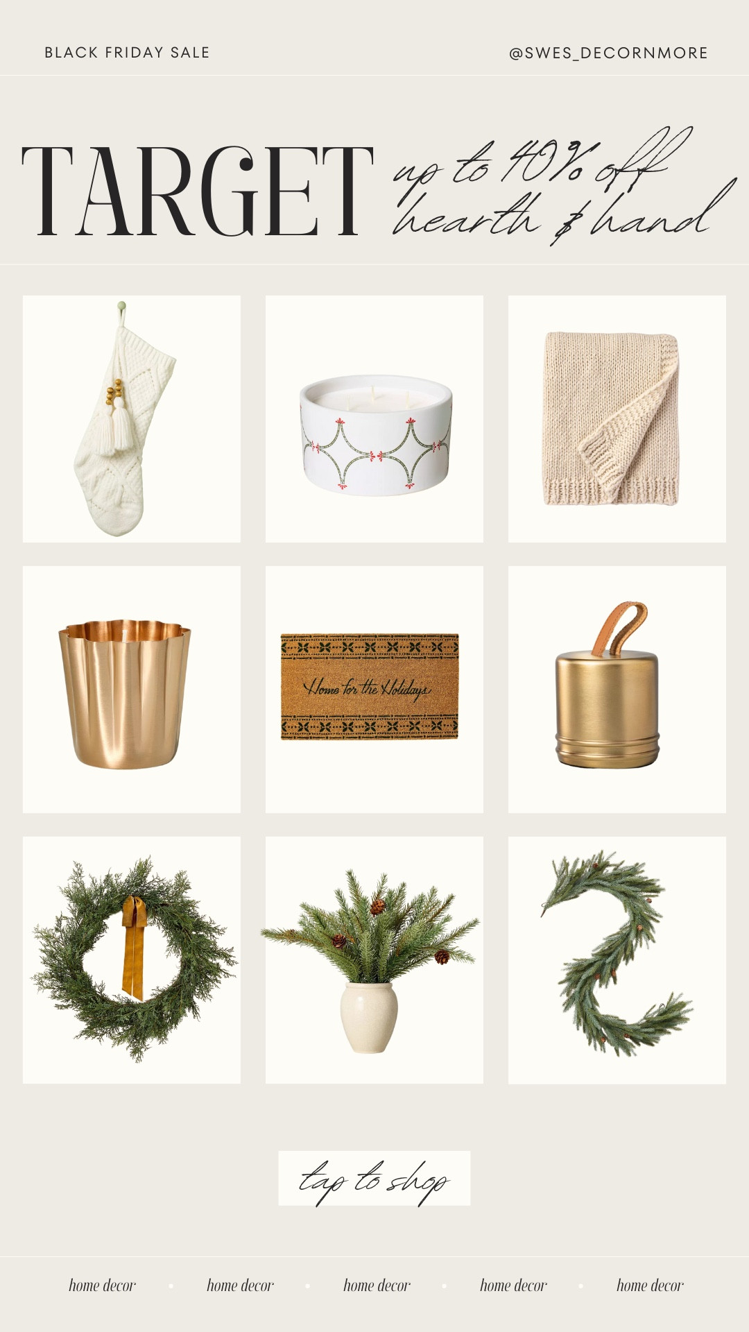 Bring cozy charm to your home with Hearth & Hand's Black Friday deals at Target! Save up to 40% on farmhouse-inspired decor, kitchenware, and holiday essentials.

#LTKHoliday #LTKSeasonal #LTKSaleAlert