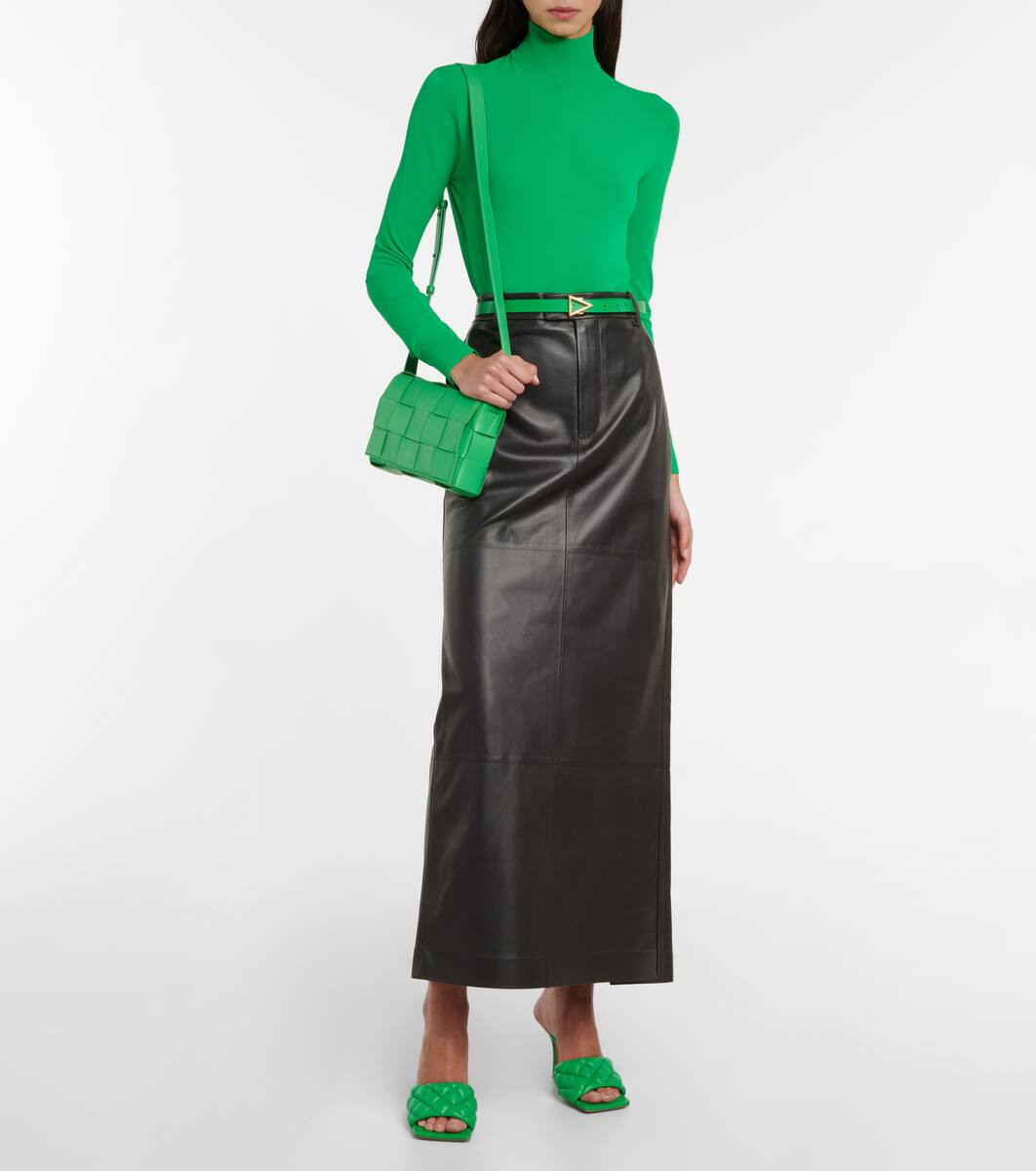 Leather maxi skirt | Mytheresa (INTL)