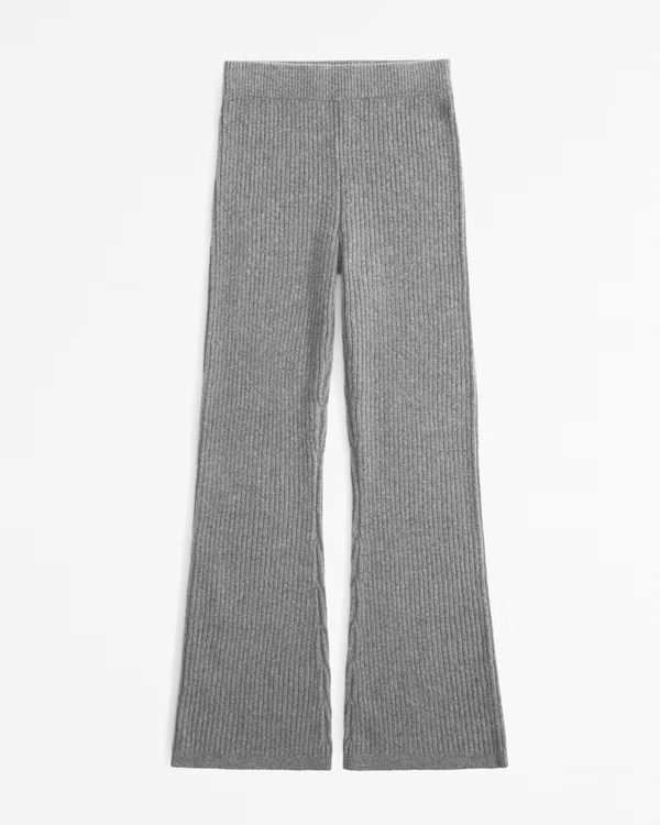 High Rise Rib Boot Pant | Abercrombie & Fitch (US)