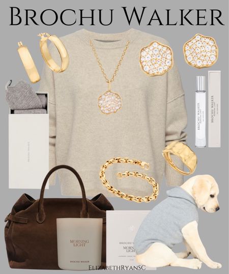 The ultimate Holiday Gift Guide for Her from Brochu Walker!! Cashmere, diamonds, & an adorable puppy hoodie; take your pick! Each sure to bring a smile on Christmas morning! Effortlessly chic, timeless, & perfect for every season. #ad
#BrochuWalker
Gifts for Her
Holiday Gift Guide
Christmas Presents 
Cashmere Sweater
Diamond Necklace 
Gold Hoop Earrings 

#LTKSeasonal #LTKGiftGuide #LTKHoliday