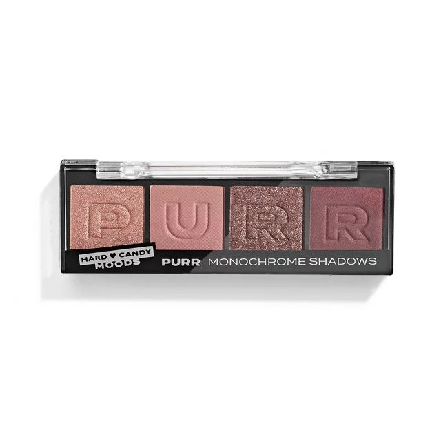 Hard Candy, Moods Shadow Palette, 4 Bold & Buildable Monochromatic Shades, PURR, .10oz | Walmart (US)