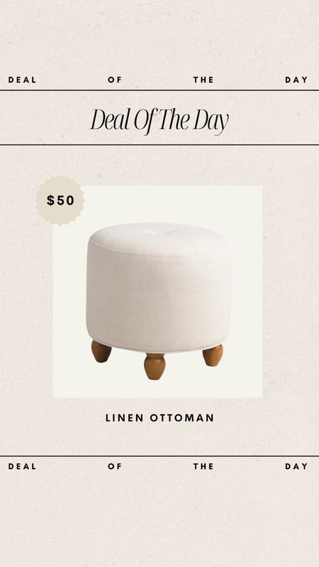 Deal of the Day - TJMaxx Linen Ottoman!

Such a good deal and loving the leg detail!

ottoman, affordable furniture finds, affordable home finds, TJMaxx, TJMaxx furniture, linen ottoman, upholstered ottoman, living room inspiration, living room finds, deal, deals, deal of the day 

#LTKfindsunder50 #LTKhome