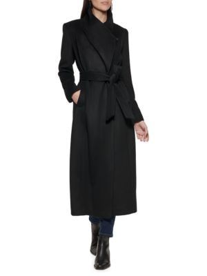 Wool Blend Tie Waist Coat | Saks Fifth Avenue OFF 5TH