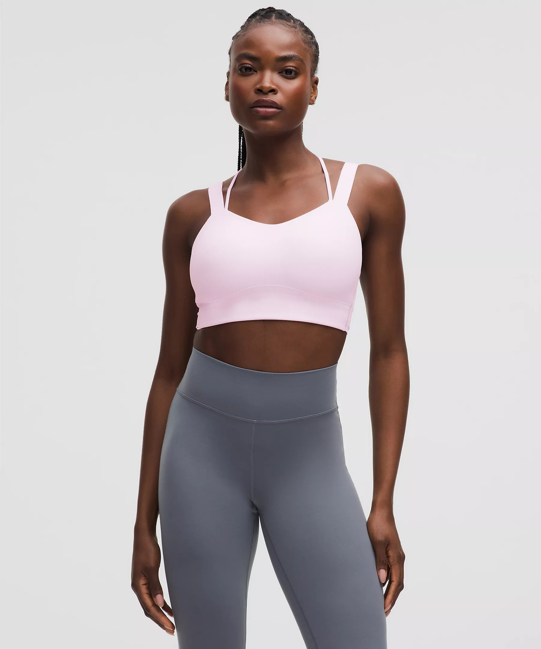 Like a Cloud Ribbed Longline Bra *Light Support, D/DD Cup | Women's Bras | lululemon | Lululemon (US)