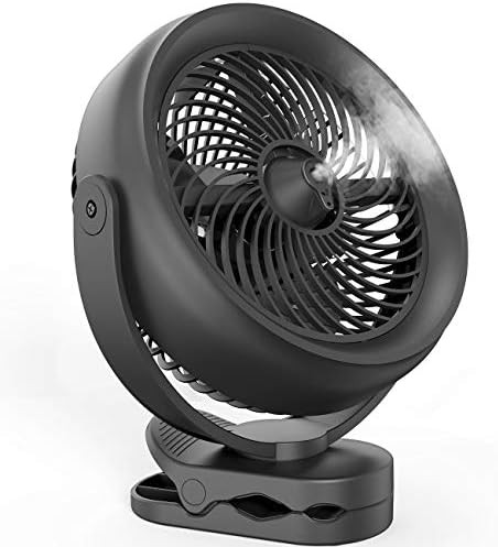 OPOLAR 10000mAh Battery Operated Cooling Misting Fan Clip on Fan, 8-Inch Rechargeable Desk Fan, 3... | Amazon (US)