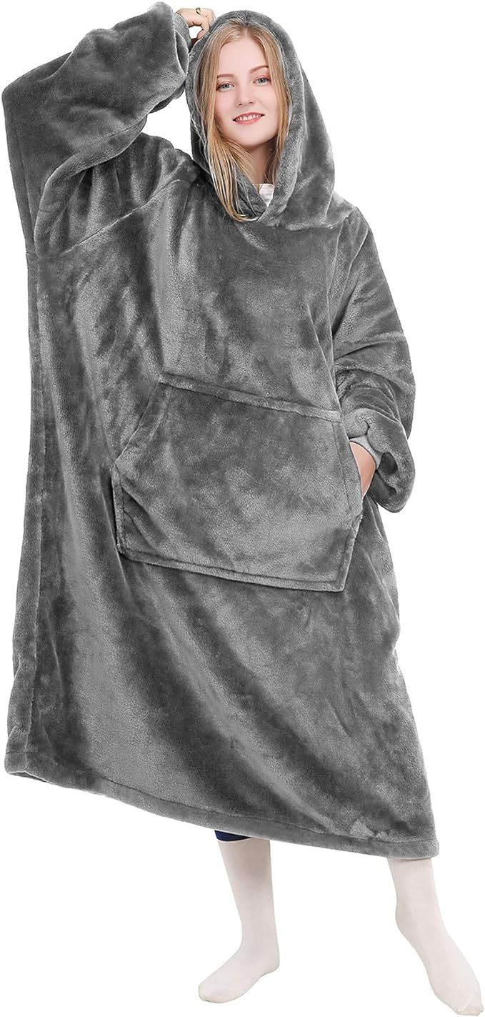 KPBLIS Wearable Blanket Hoodie for Women and Men, Oversized Wearable Hoody Blanket Sweatshirt, Wa... | Amazon (US)