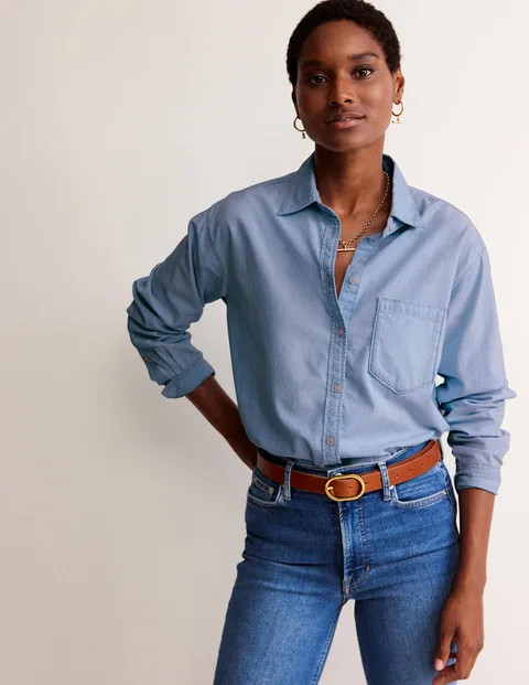 Relaxed Chambray Shirt | Boden (US)