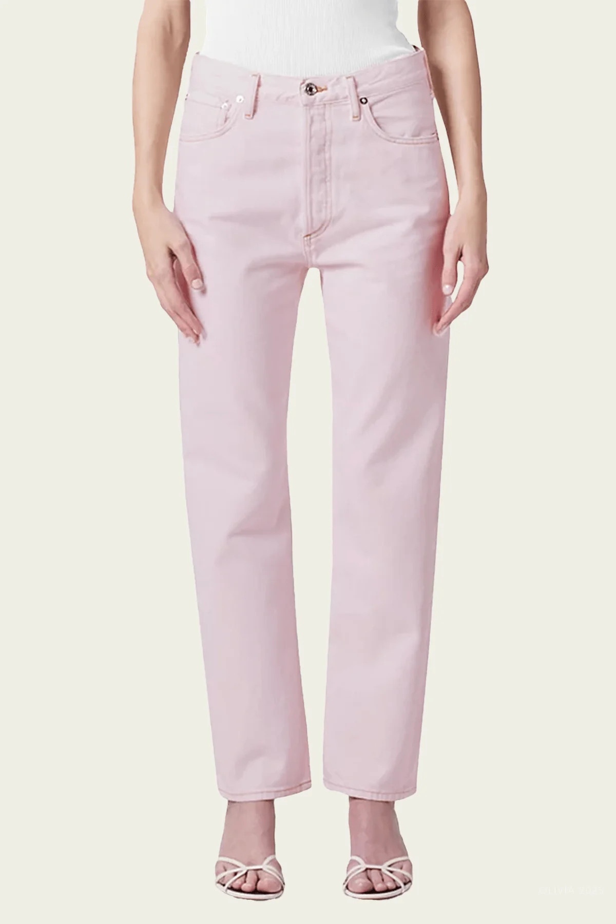 90's Mid Rise Loose Fit Jeans in Cosmos - 24 | Shop Olivia