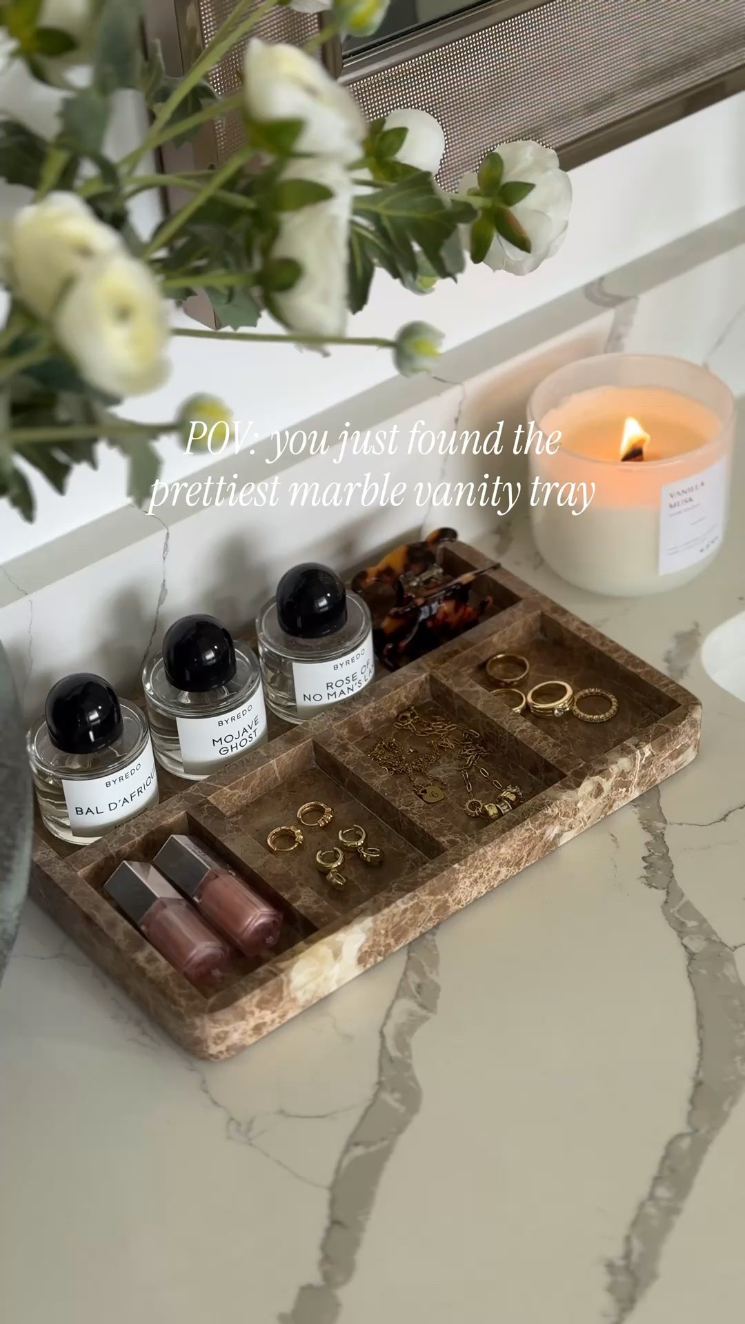 Love this amazon marble vanity tray that I just added to my bathroom! I love the different compartments for organization. 

Vanity tray, bathroom decor, bathroom organization, luxury bathroom decor, Amazon home, Amazon home decor, aesthetic bathroom decor

#LTKHome #LTKBeauty