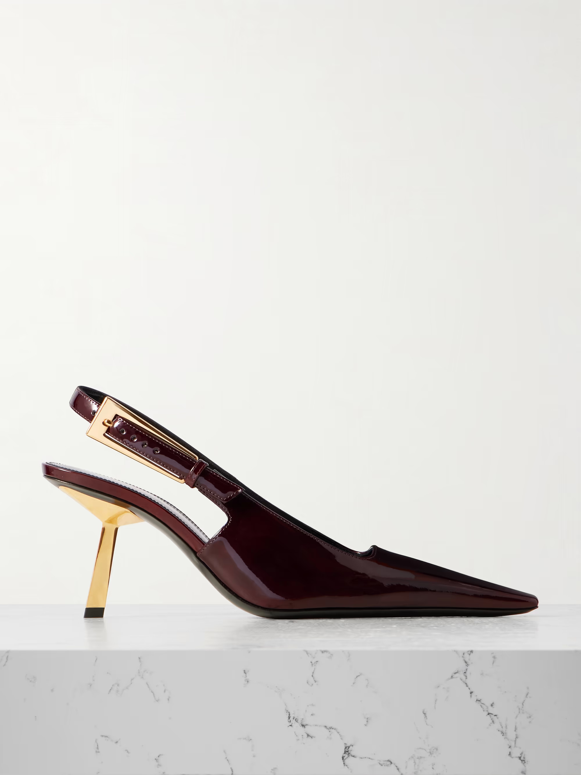 Lee patent-leather slingback pumps | NET-A-PORTER (US)