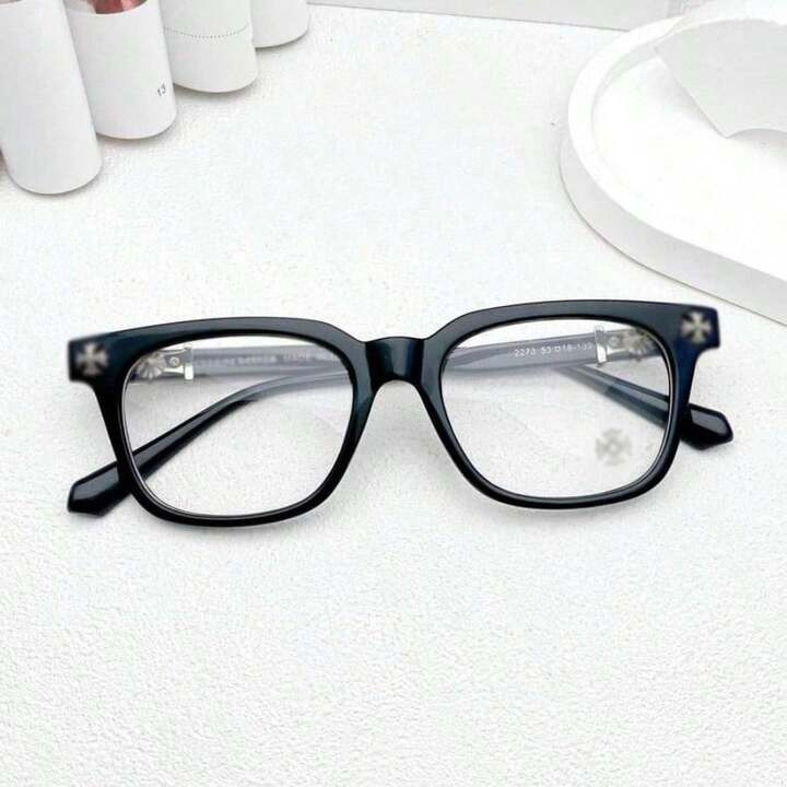 New High-Quality Fashion Eyeglasses, Unisex Eyeglasses With UV Protection, Anti-Dust Lenses, And Full Rim Glass Design For Fashion And Daily Wear | SHEIN