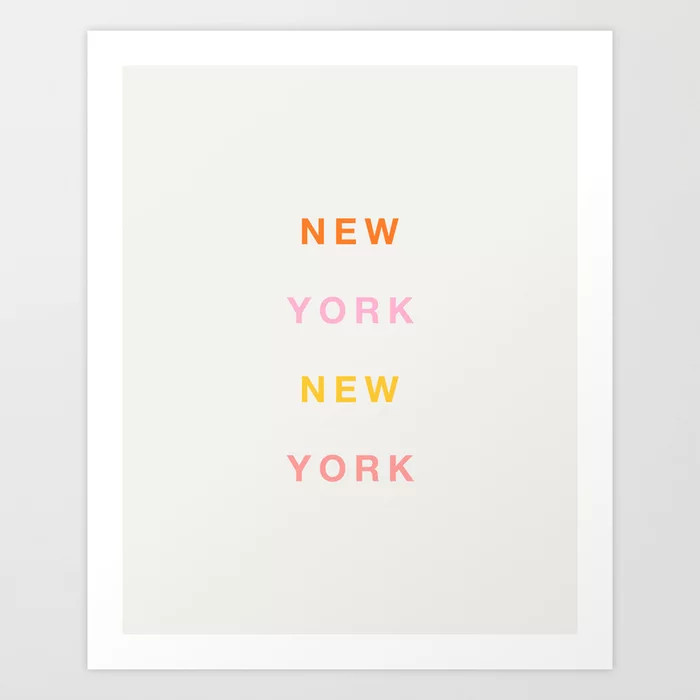 New York New York Art Print | Society6
