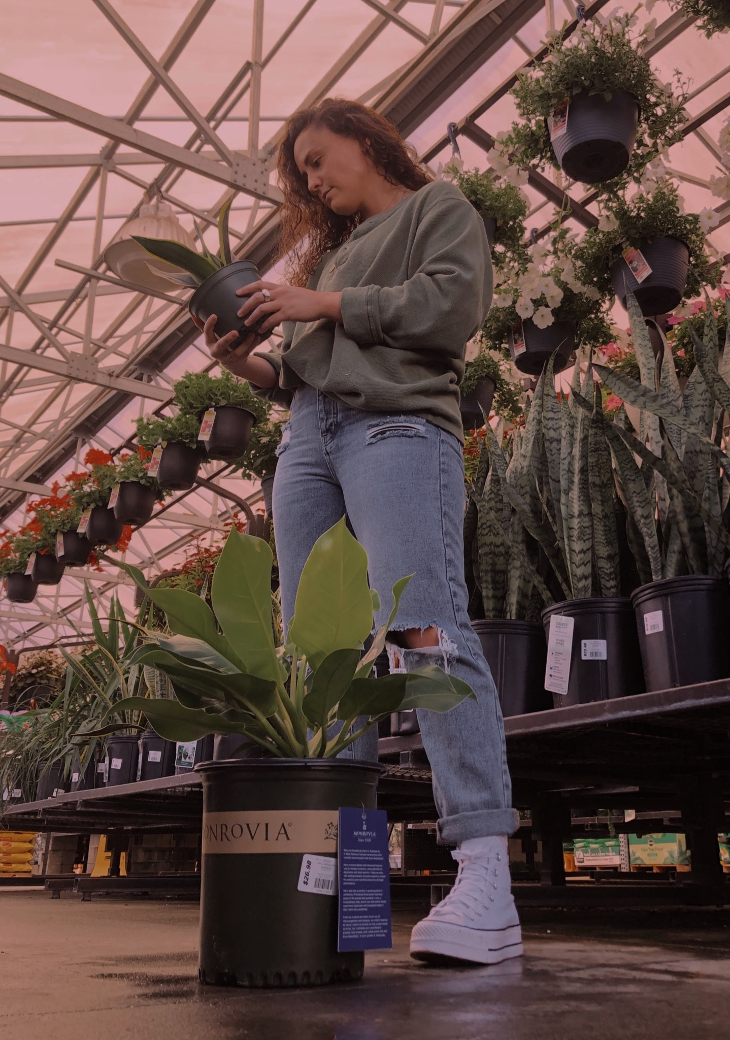 picking a good one 🌱
• top is uniqlo unisex waffle henley longsleeve - size M
• pants are womens pacsun ripped mom jeans - size 29 
• shoes are platform white converse 

#LTKworkwear #LTKunder100 #LTKSeasonal