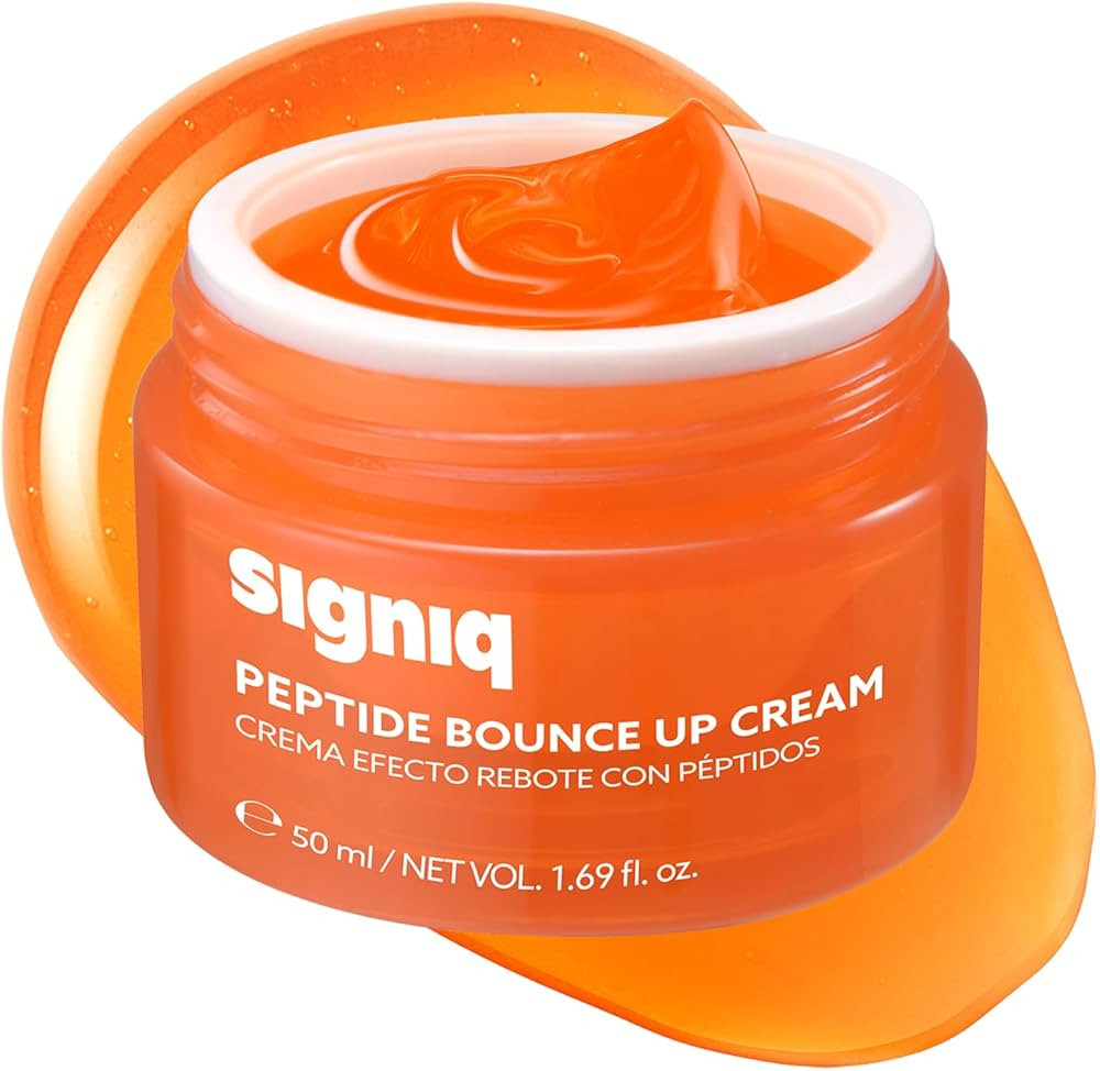 signiq Peptide Bounce Up Cream, Plumping Syrup Formula with 1% Peptide, Hydrating & Firming Face ... | Amazon (US)