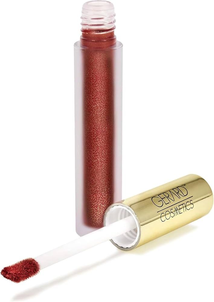 Gerard Cosmetics Metal Matte Liquid Lipstick Cherry Bomb | Matte Red Lipstick with Metallic Finis... | Amazon (US)