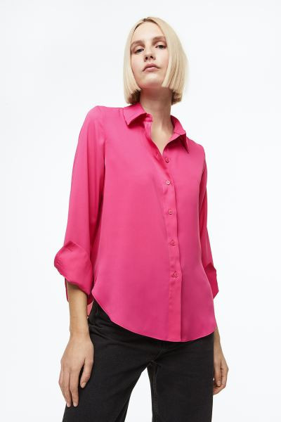Pointed-collar Shirt | H&M (US + CA)