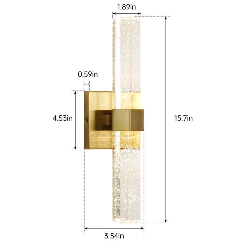 Ernesta Crystal LED Wallchiere | Wayfair North America