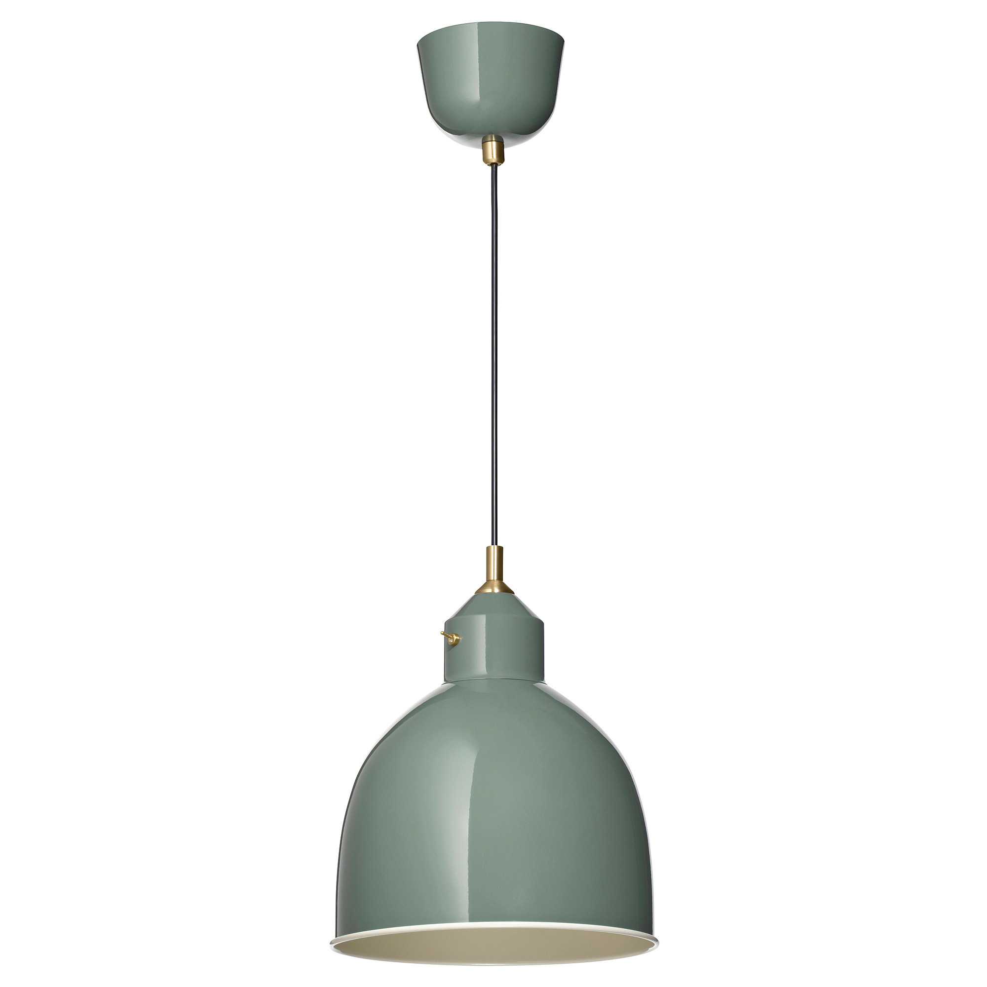 RÖDFLIK Pendant lamp, gray-green | IKEA US