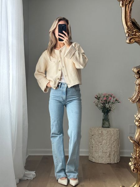Spring outfits - Easter outfits - I got a size XL in the cardigan. Definitely would have been fine with a medium but I wanted an oversized look and the sizes were sold out 🕊️

#LTKSeasonal #LTKSpringSale