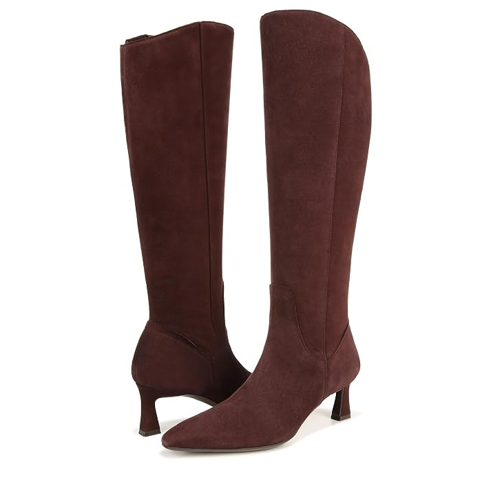 Naturalizer Deesha Knee High Boot Women's Shoes Mahogany : 9.5 M (B), Suede | Zappos.com