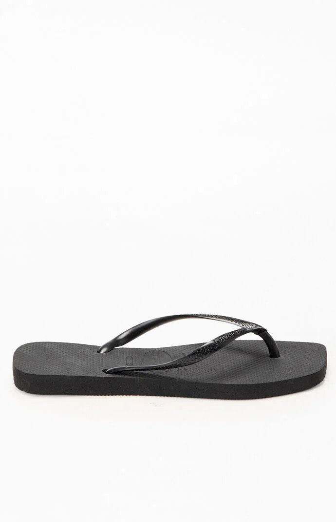 Havaianas Women's Slim Square Sandals in Black - Size 9/10 | PacSun