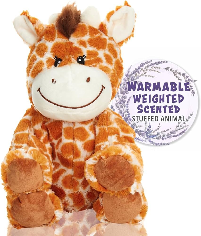Warm Pals - Flirty Giraffe - 1.5lbs - Cozy Microwavable Lavender Scented Plush Toys - Heated Stuf... | Amazon (US)