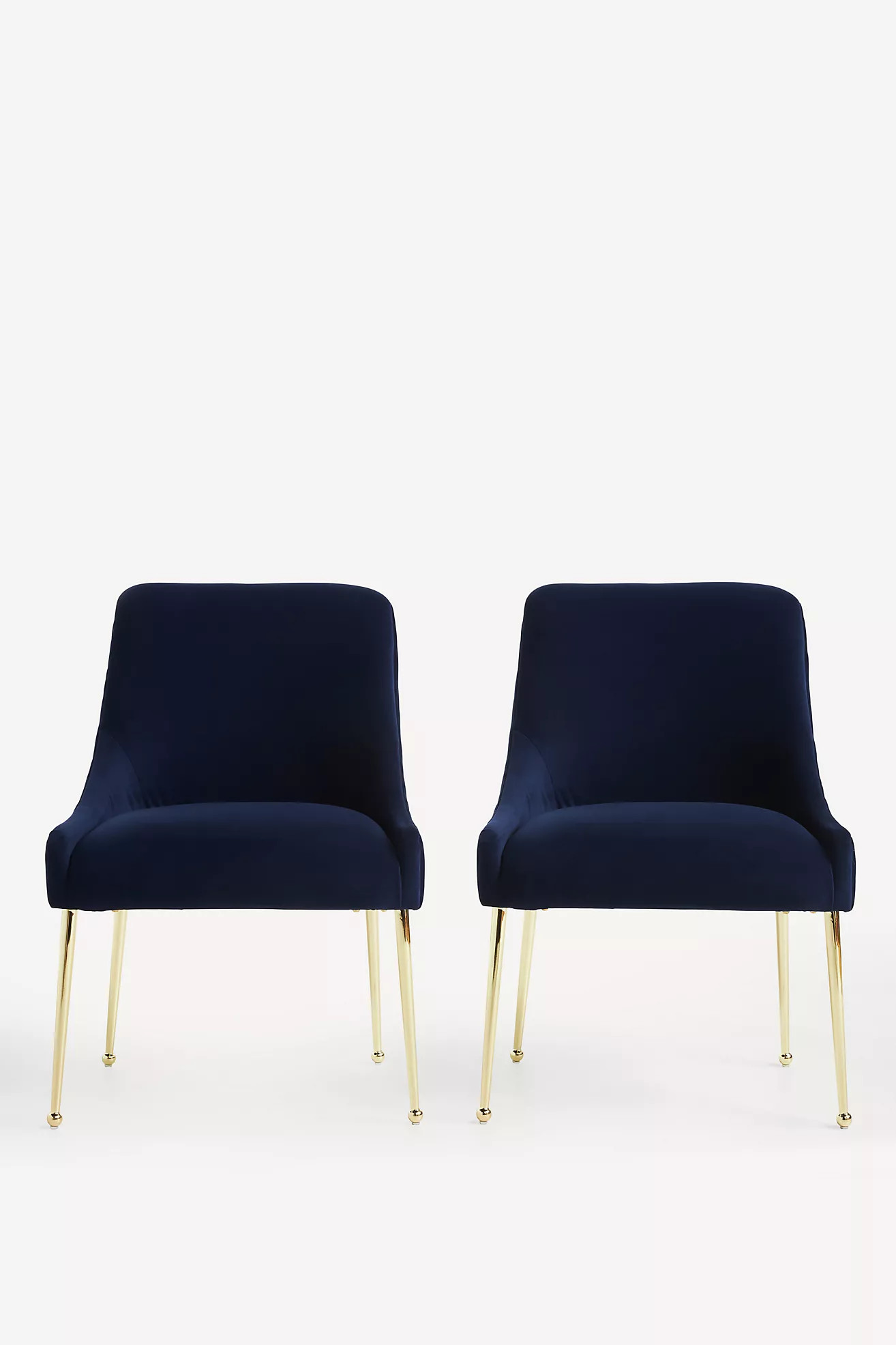 Elowen Performance Velvet Dining Chair | Anthropologie (US)