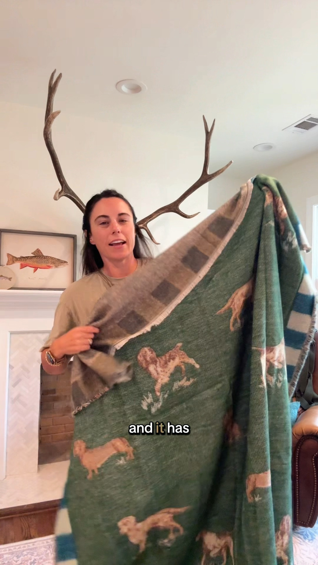 Home finds from Anthropologie, but linking other visible pieces too! Found this amazing woven blanket with bird dogs, and a new wall decor piece with my new initial!

#LTKHome #LTKStyleTip