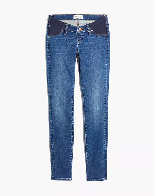 Maternity Side-Panel Skinny Jeans in Wendover Wash: Adjustable TENCEL™ Denim Edition | Madewell
