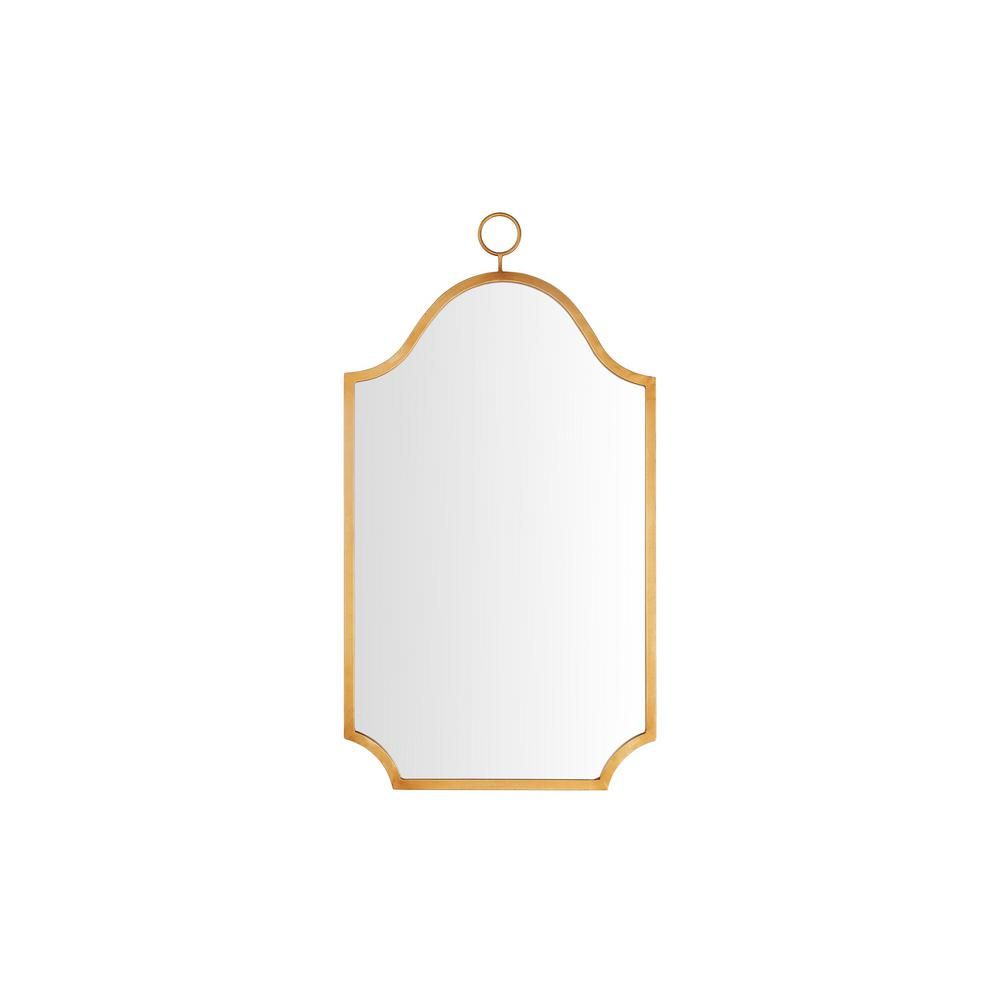 StyleWell Medium Ornate Arched Gold Antiqued Classic Accent Mirror (28 in. H x 15 in. W) | The Home Depot