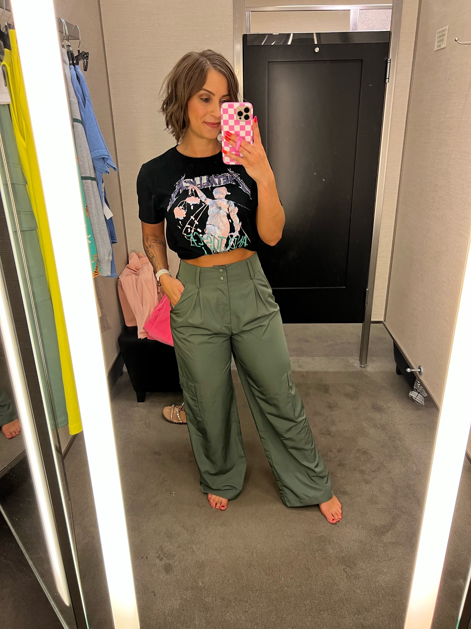 Love these wide leg cargo pants. I’m wearing a small. Super soft material  

#LTKunder50 #LTKxNSale #LTKsalealert