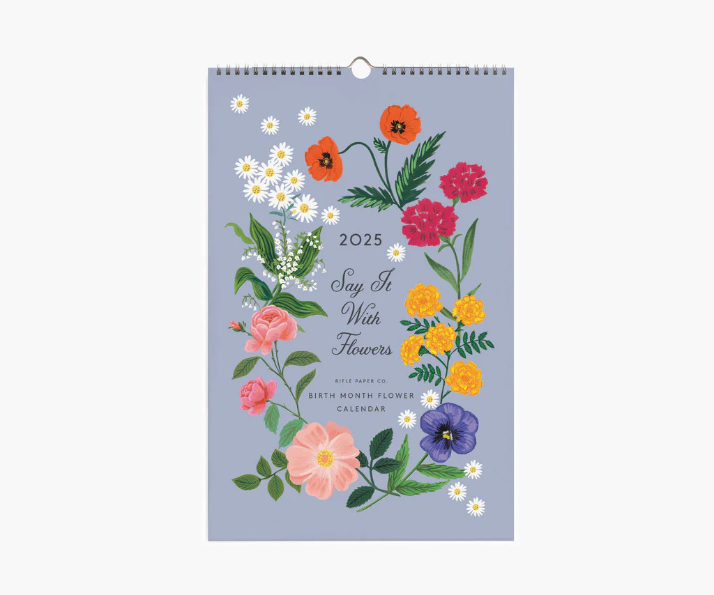 2025 Wall Calendar - Say It With Flowers | Rifle Paper Co.