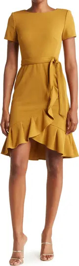 Tie Waist Ruffle Hem Dress | Nordstrom Rack