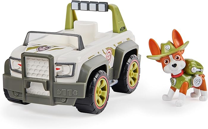 Paw Patrol, Tracker’s Jungle Cruiser Vehicle with Collectible Figure, for Kids Aged 3 and up | Amazon (US)