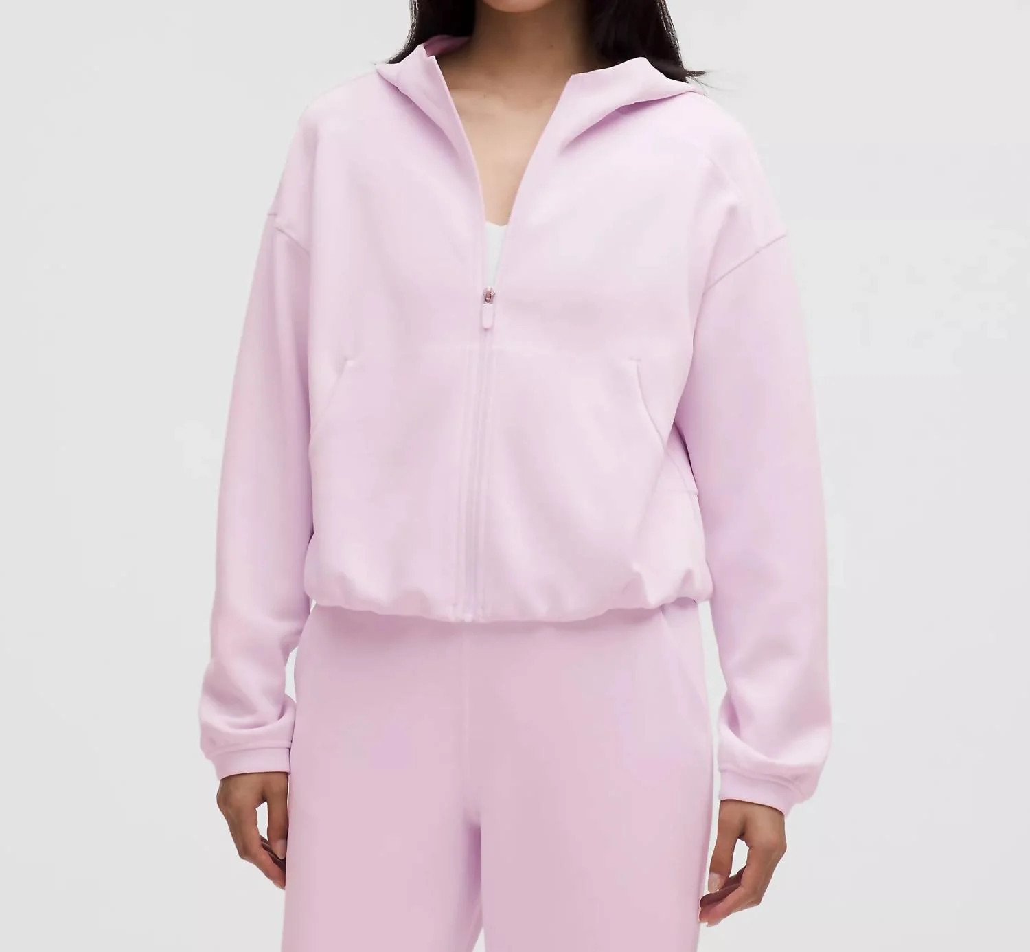 Softstreme Full-Zip Hoodie In Pink Organza | Shop Simon