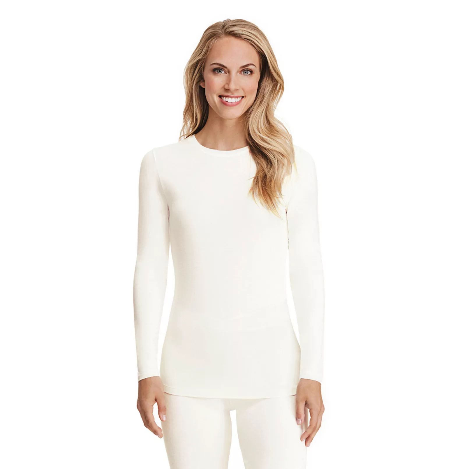 Women's Cuddl Duds® Softwear with Stretch Long Sleeve Crew Top | Kohl's