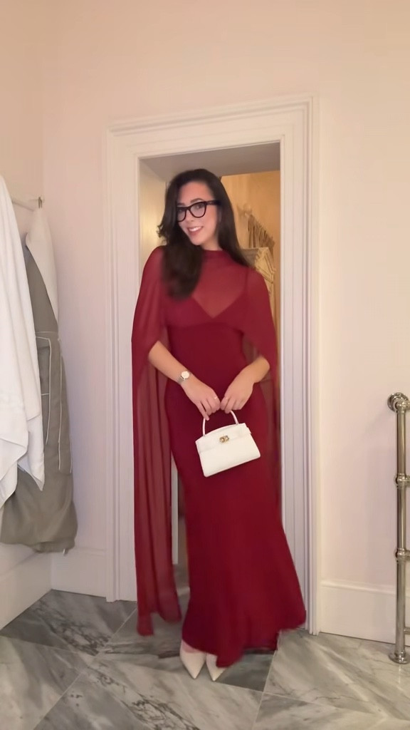 Festive dinner ready with @raybanmeta ✨ dress is a steal and PERFECT for Christmas parties ♥️ I wear size smalll

#LTKHoliday #LTKgrwm #LTKSeasonal