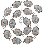 Navajo Turquoise Concho Belt Adjustable Links 0720 | Amazon (US)