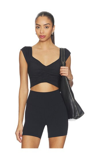 Free People x FP Movement Breathe Deeper Cami Top in Black. - size L | Revolve Clothing (Global)