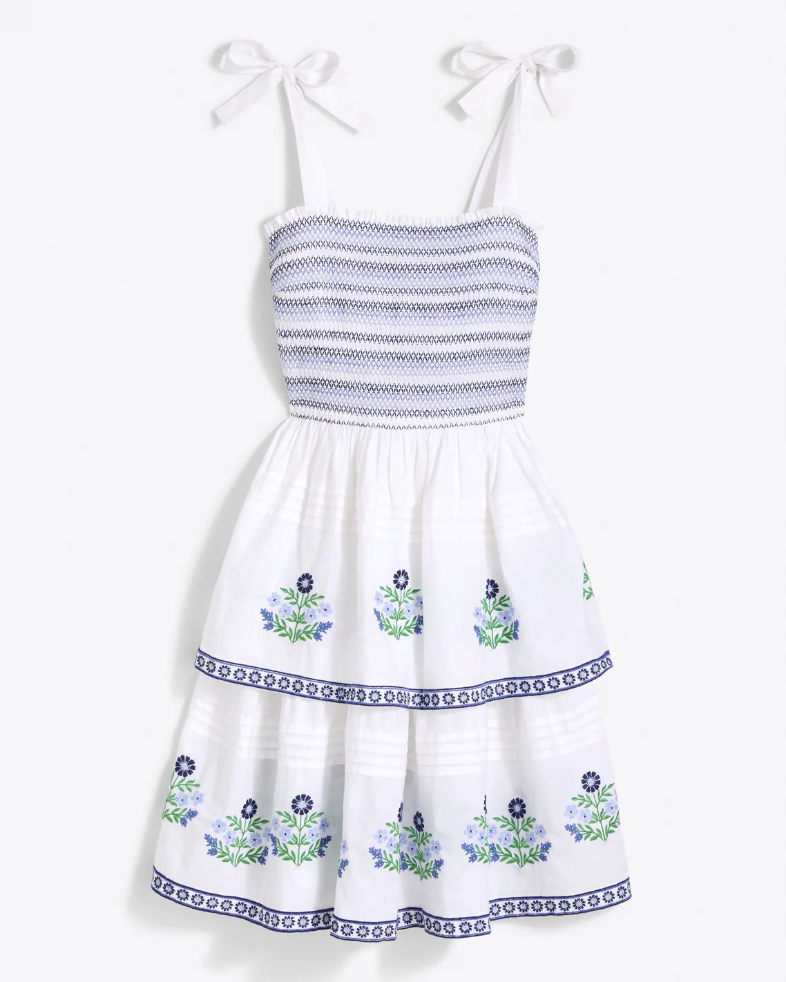 Kate Smocked Dress in Floral Embroidery | Draper James (US)