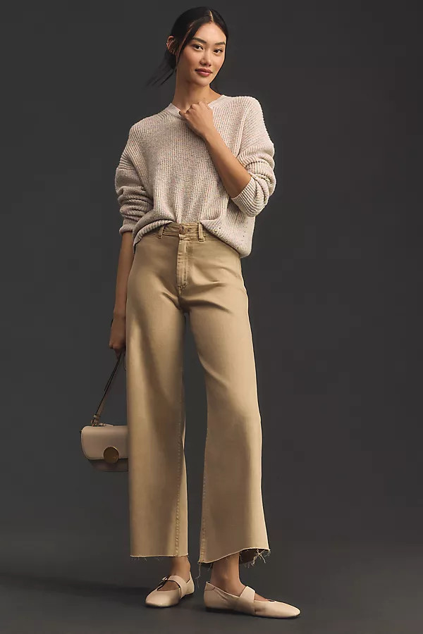 The Ettie High-Rise Crop Wide-Leg Jeans by Maeve | Anthropologie (US)