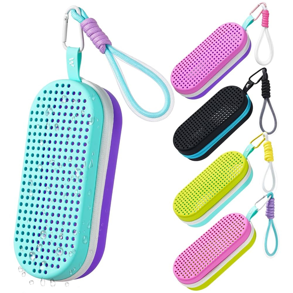 Swim Goggle Case For Swimming Goggles, Silicone Protective Cases with Drain Hole for Goggles | Amazon (US)