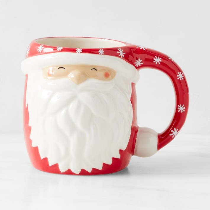 Figural Santa Mug | Williams-Sonoma
