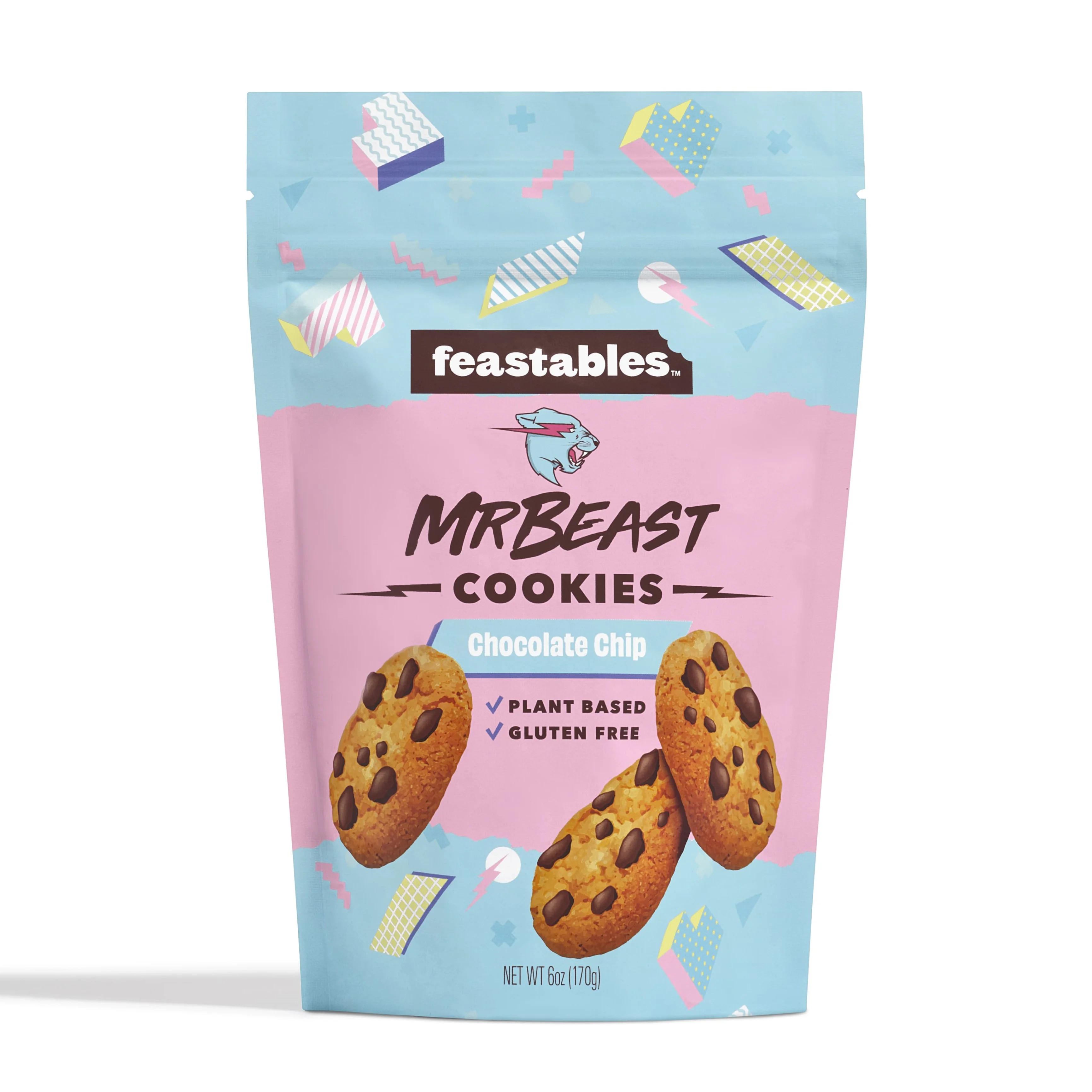 Feastables MrBeast Chocolate Chip Cookies, 6 oz, 1 Bag | Walmart (US)