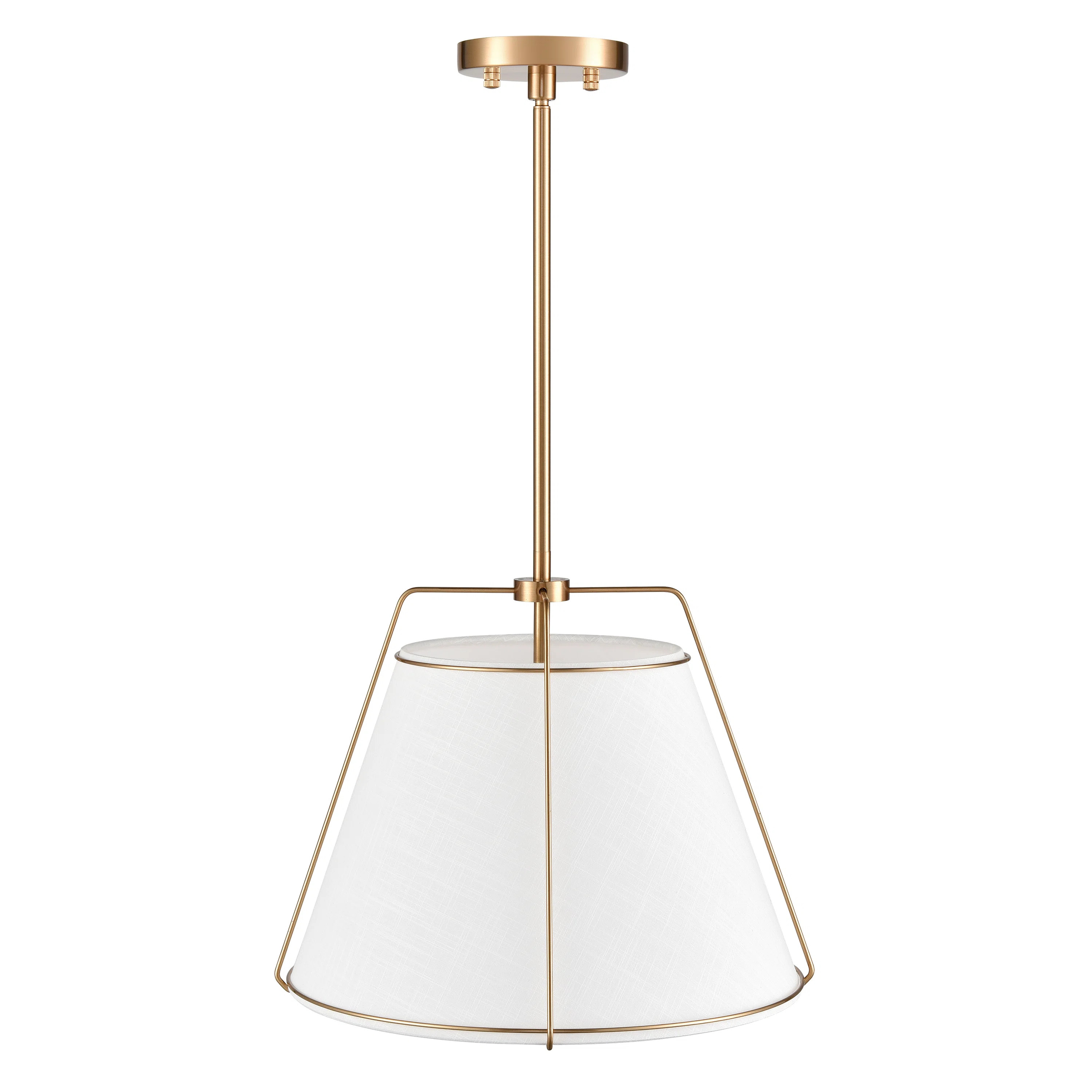 Jaylien 15" Chandelier In Brushed Brass | Wayfair North America