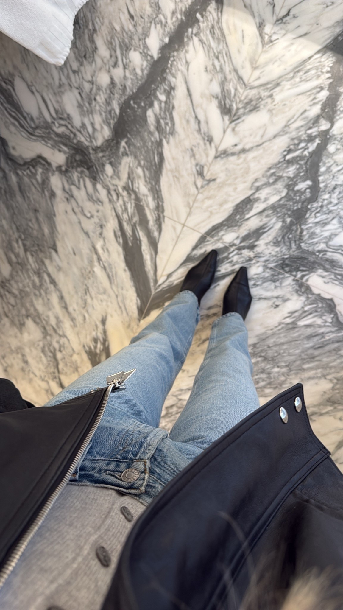 Spring layered outfit 🖤