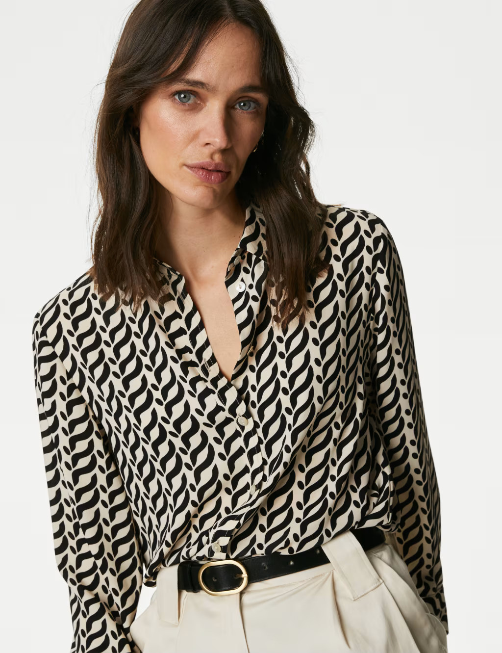 Printed Collared Shirt | Marks & Spencer (UK)