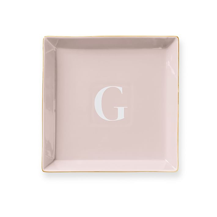 Ceramic Catchall Tray, Rectangle, 7x4.25, Blush | Mark and Graham