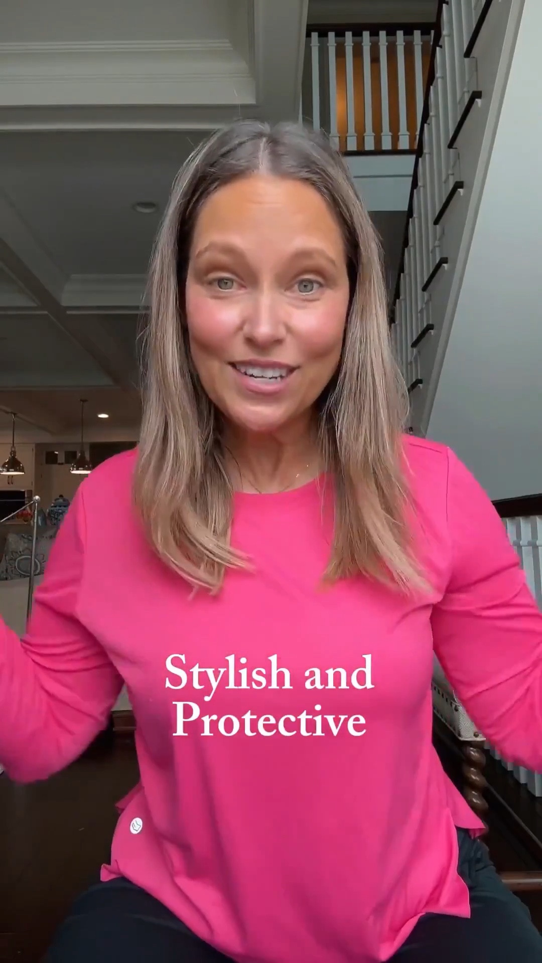 This sun-protective shirt keeps you covered while still looking stylish. The longer length and thumb holes add comfort and functionality for days on the go. It’s an easy piece to throw on for sunny days when you still want to feel put together.

#LTKSeasonal #LTKOver40 #LTKMidsize